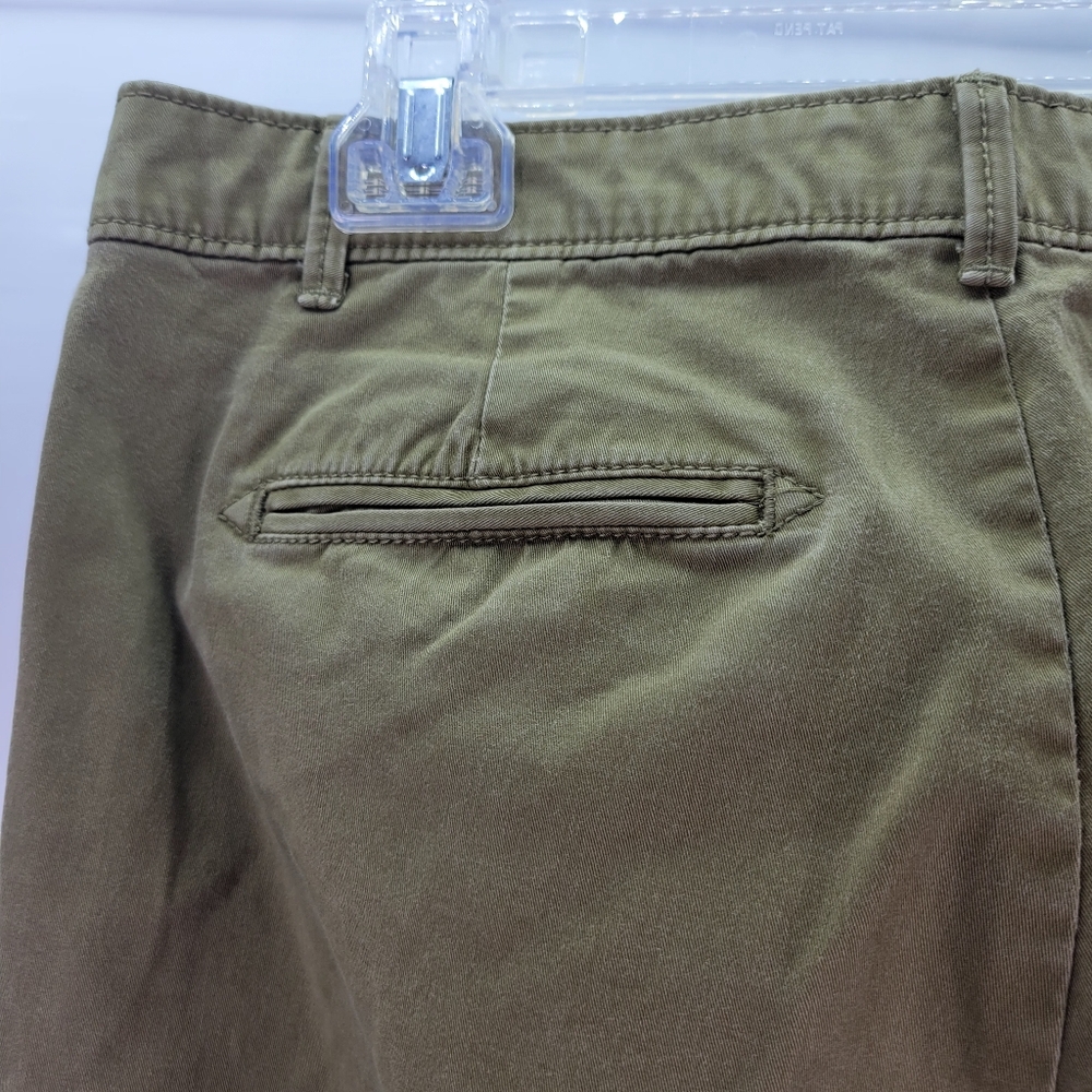Banana Republic Factory Olive Green Girlfriend Fit Pants Cotton Size 8 - Picture 5 of 9